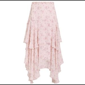 Pink Love Shack Fancy Maxi Skirt